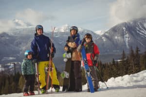 Family ski trip
