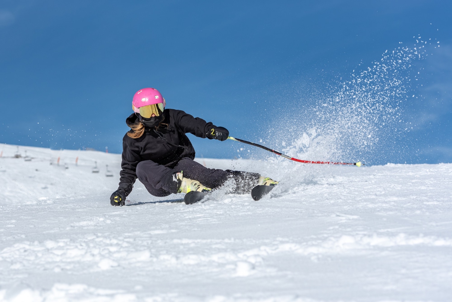 snow skiing in Chile